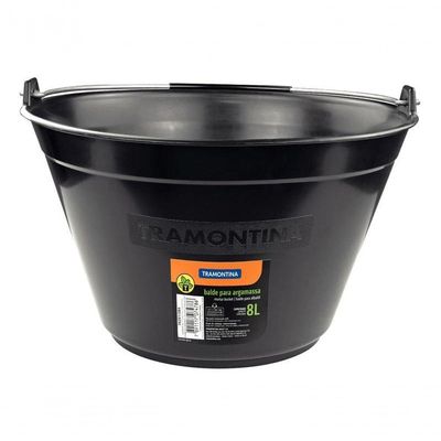 Balde Para Argamassa Tramontina Plástico 8 Litros