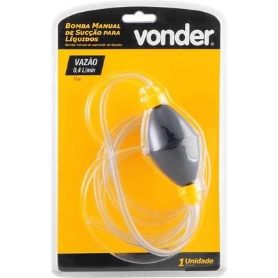 Bomba Manual De Sucção Para Líquidos 100 Ml Vonder