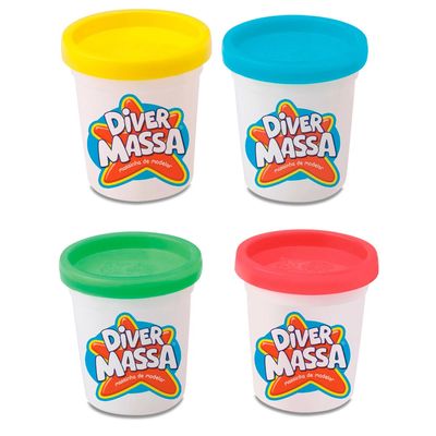 Kit Massa de Modelar Café da Manhã Divertoys com Acessórios
