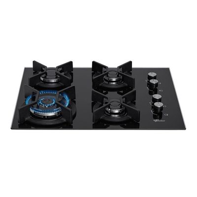 Cooktop A Gás Fischer 4 Bocas Tripla Chama Mesa Vidro 26297-57076 Bivolt