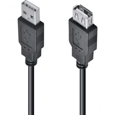 Cabo Usb A Macho X Usb A Femea 2.0 - 3m Extensor - Uamaf-3