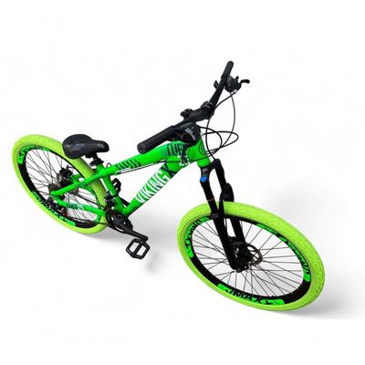 Bicicleta Aro 26 VikingX Tuff X25 21v Freio a Disco Verde