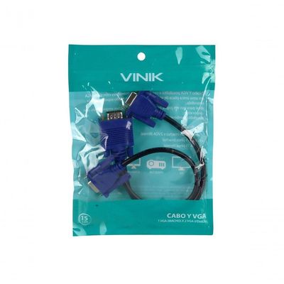 Cabo Y Vga Macho X 2 Vga Fêmea 15 Pinos Avy-1m-2f
