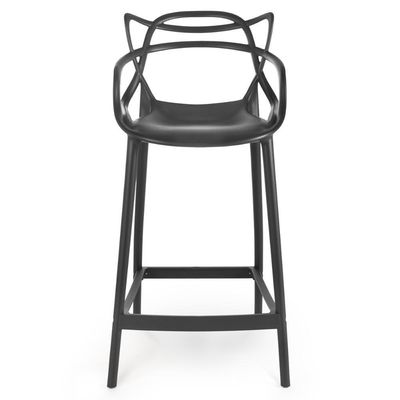 Kit 20 Banquetas Média Allegra 66cm Design Cozinha/bancada - Preto