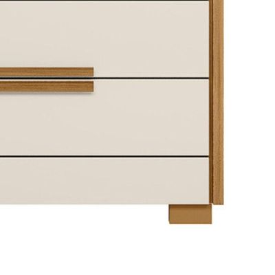 Comoda 4 Gavetas Dhara 86 Cm Moval Freijo Off White