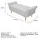Recamier Estofado Ari 140cm Casal Corano Branco