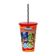 Copo Com Canudo E Tampa Decorado 580ml Pj Masks Decorado Pj Masks