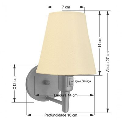 Plafon Quadrado Vivare Md-3052 Cúpula Em Tecido 15/60x60cm - Bivolt Rustico-bege 127/220v