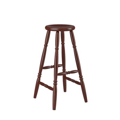 Banqueta Alta Em Madeira 75cm Castanho Acetinado 170ea Piratini