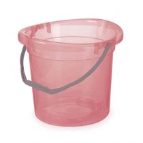 Balde Plástico Graduado Com Alças 11 Litros - Plasvale Rosa