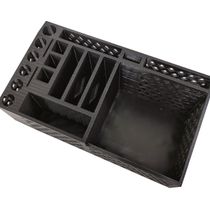 Porta Caneta Objetos Escritório Mesa Vazado 18 cm Impressão 3D Preto