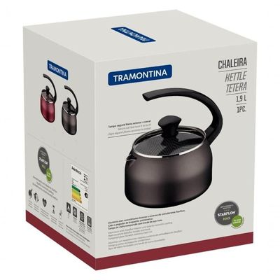 Chaleira Tramontina Em Alumínio 1,9 L Com Revestimento Antiaderente Chumbo