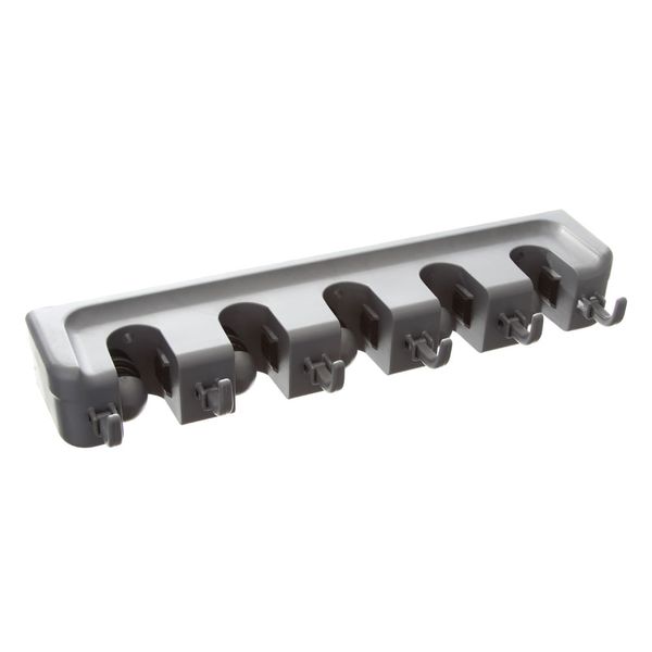 Organizador de Equipamentos c/ 5 Espaços e 6 Ganchos SuperPro Bettanin Cabos Suportes Vassoura Rodos Encaixes Acessórios