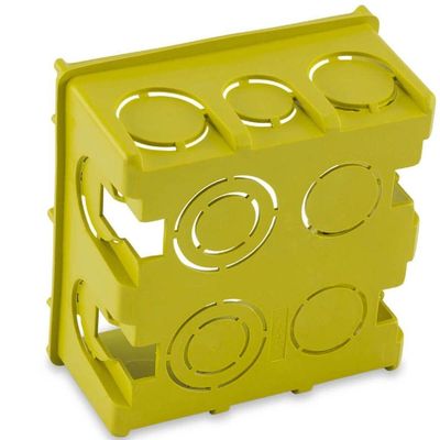 Caixa De Luz Quadrada 4x4 Amarela - 600300002 - Forceline