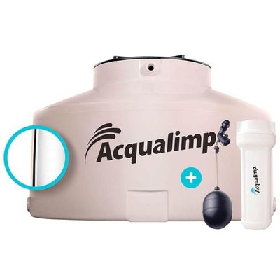 Caixa D'água Com Bóia E Filtro água Limpa 500 Litros - Acqualimp
