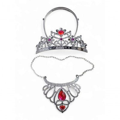 Kit Fantasia Infantil Princesa Coroa Varinha E Acessórios Joia Coração