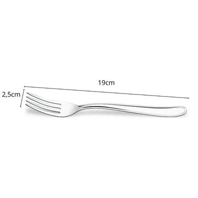 Faqueiro 12 Pessoas Talheres Garfo  Colher Faca de Mesa Inox