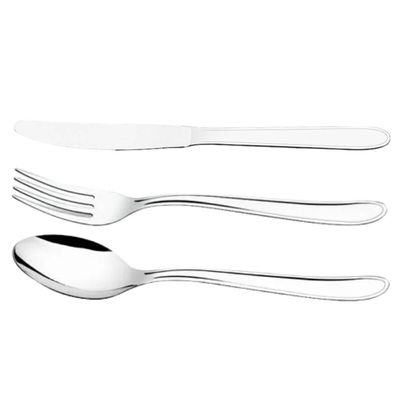 Faqueiro 12 Pessoas Talheres Garfo  Colher Faca de Mesa Inox