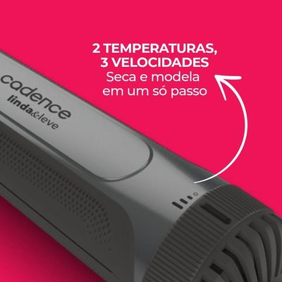 Escova Secadora Cadence Linda&Leve 4 Em 1 Bivolt