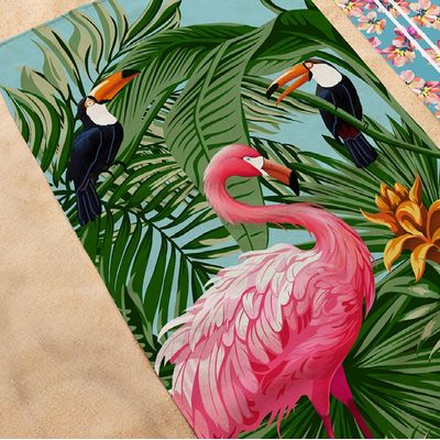 Toalha Banho Praia 75x150cm  Malaga Teka Flamingo