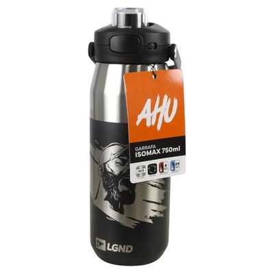 Garrafa Térmica Inoxidável AHU Legendários 750ml - Preta