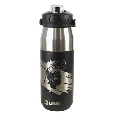 Garrafa Térmica Inoxidável AHU Legendários 750ml - Preta