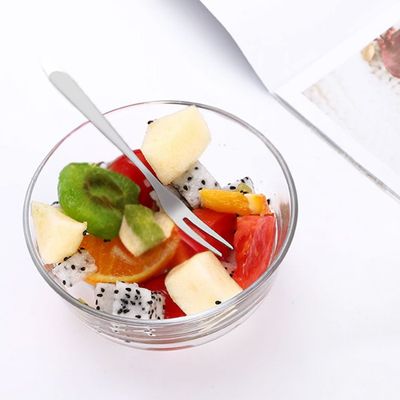 Garfo para Petiscos Frutas Sobremesa Garfinho Aço Inox 50un