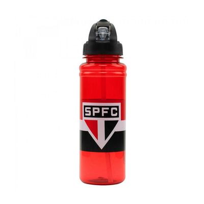 Garrafa Com Canudo Retrátil 700ml São Paulo Oficial
