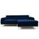 Sofá 4 Lugares Com Chaise Molino 265 Cm Azul Oxford C-304
