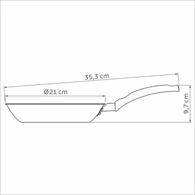 Frigideira Antiaderente Tramontina Turim 20cm Vermelha 0,8L Alumínio Starflon Max Cozinha