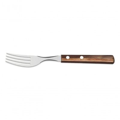 Garfo Sobremesa Tramontina Polywood Castanho Inox