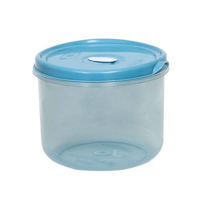 Pote Redondo Para Micro-ondas E Freezer Com Válvula 600ml - Linha Wave Plasvale Cinza