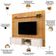 Rack Para Sala  Harper com Painel Ripado Lexa TV 75 Pol D05 Cedro Off White - Lyam Decor
