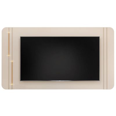 Painel Para TV 75 Pol Com LED Orgânico Harper D05 Off White - Lyam Decor