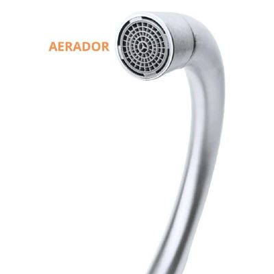 Torneira Gourmet Para Cozinha Em Inox Escovado Alta 37cm - Tor-o23 - Stillus Home