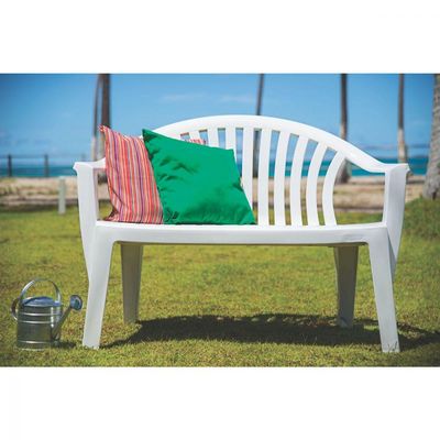 Banco Tramontina Leme 114 Cm Em Polipropileno Branco