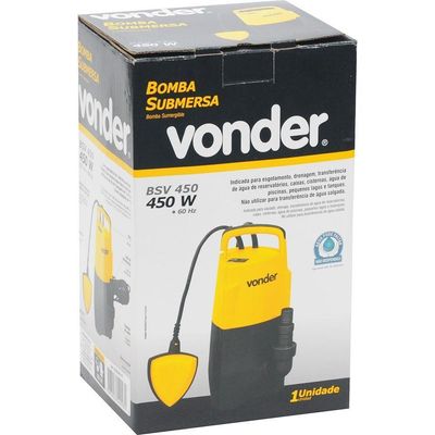 Bomba Submersa 450 W Bsv 450 Vonder 110V