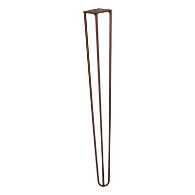 Kit 12 Pés de Metal 60 CM Hairpin Legs Mesa de Canto Aparador Bronze