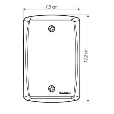 Conjunto 4x2 Com 2 Tomadas 2p+t 10 A 250 V Tramontina Lux2 Branco