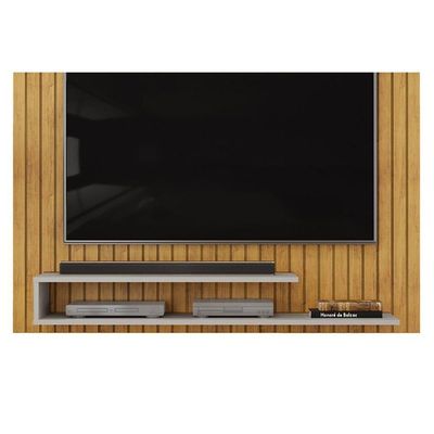 Painel Quarto P- Tv Até 55 Pol Ripe 134x108cm Freijo-off White - Dj Móveis