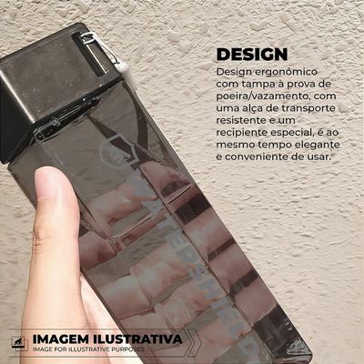 Garrafa 500ml com Vedação Antivazamento e Alça para Transporte - WaterShield  - Gshield