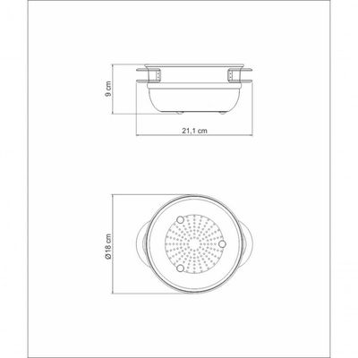 Cozi-vapore Tramontina Solar 16cm Em Inox