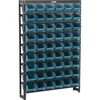 Estante Gaveteiro Metálica 150x99x20cm 54 Pçs Gavetas Vonder
