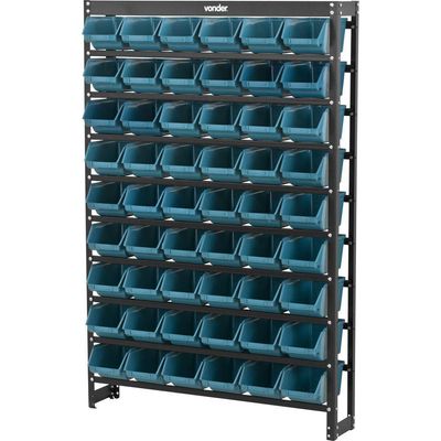 Estante Gaveteiro Metálica 150x99x20cm 54 Pçs Gavetas Vonder