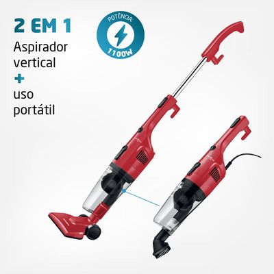 Aspirador de Pó Mondial Turbo Cycle AP-36 1100W Vermelho e Preto 127V 127V