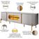 Rack Para Sala Orgânico Suy com Painel Para TV 75 Pol Maresca B02 Off White Naturalle - Lyam Decor