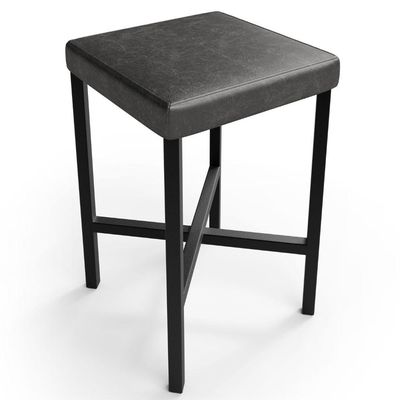 Banqueta Baixa Bar Cozinha Sala De Jantar Preto Stella L02 Couríssimo Preto - Lyam Decor