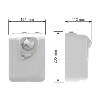 Aquecedor Elétrico Individual Cardal AQ249 4 Temperaturas Branco 6400W 220V