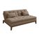Sofá-Cama Casal 3 Lugares Premium Base e Pés de Madeira Linho Marrom