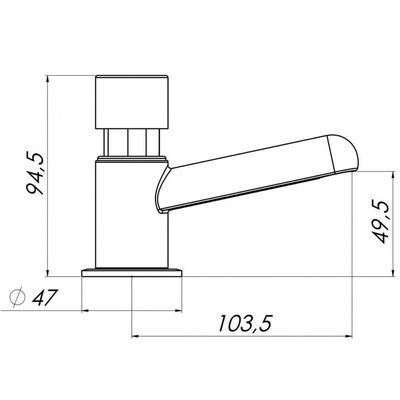Torneira Para Lavatório Standard Estevesmatic 1170 Cromada De Mesa - Vta011cwb - Esteves